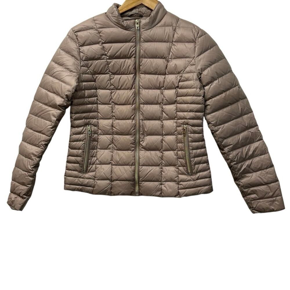RockandBlue Sweden Lightweight Quilted Puffer Jacket Beige Women’s Size 38